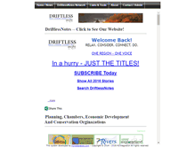 Tablet Screenshot of driftlessnotes.com